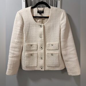 J. Crew Cream Textured Women's Blazer